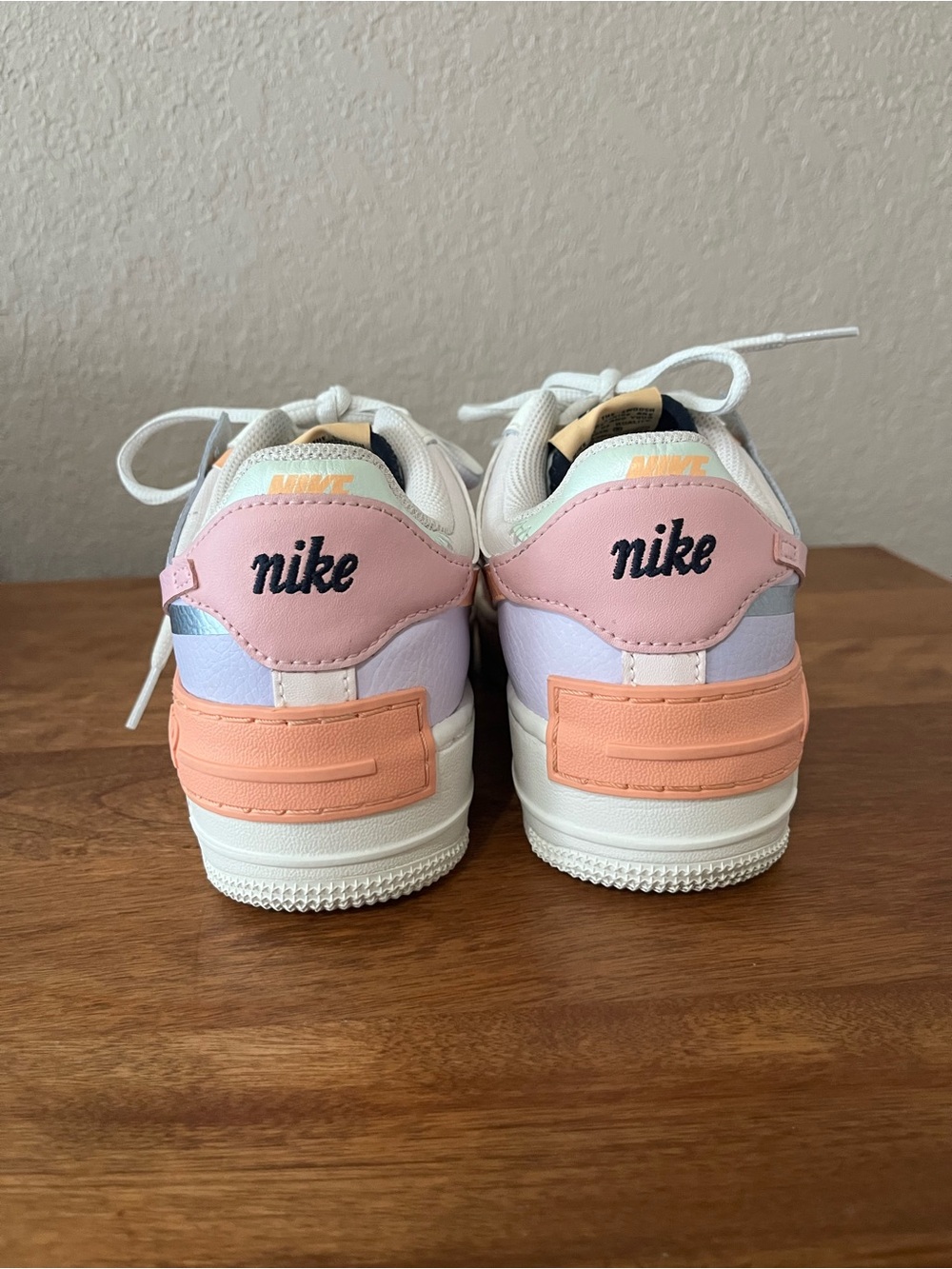 Nike Air Force 1 Shadow Orange Chalk Pink Glaze Size 7.5 - Picture 6 of 14